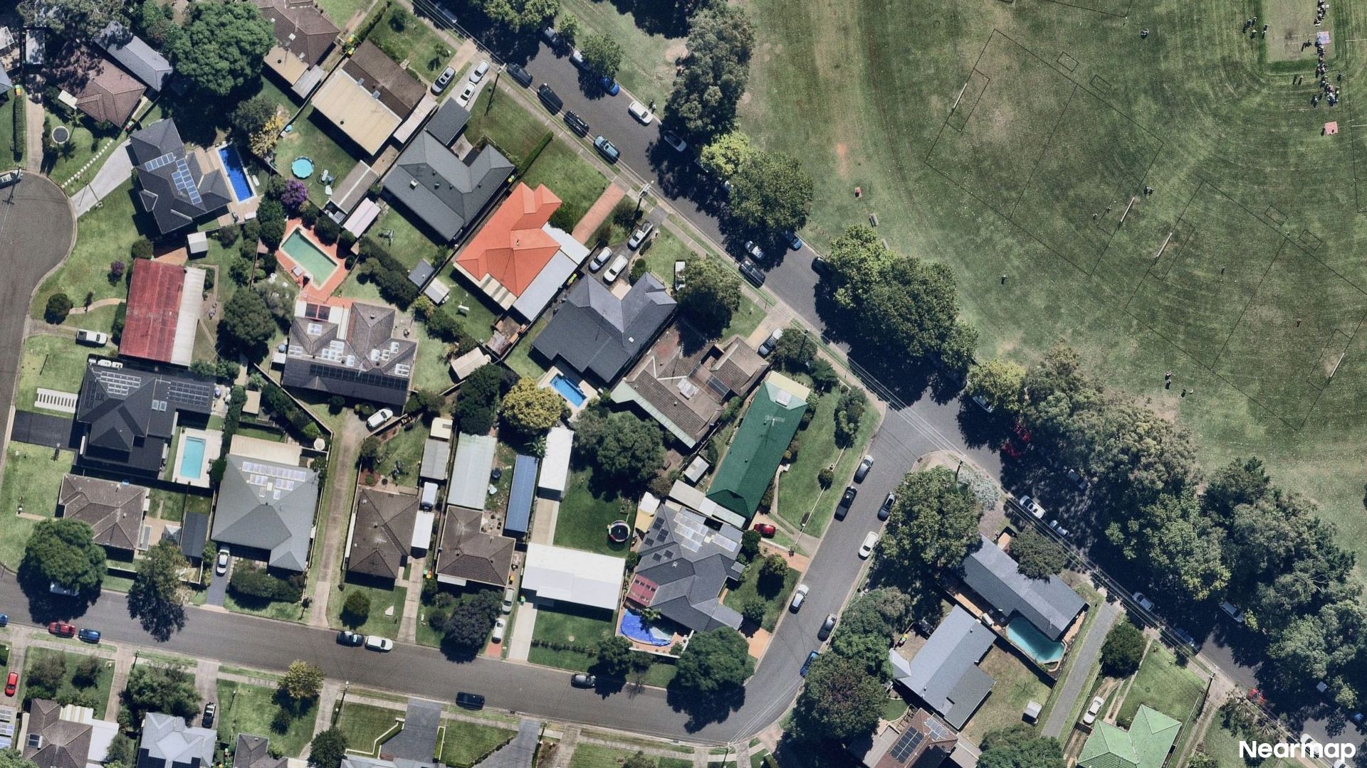 Vertical aerial view