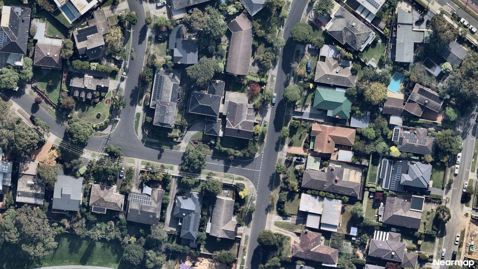 Vertical aerial view