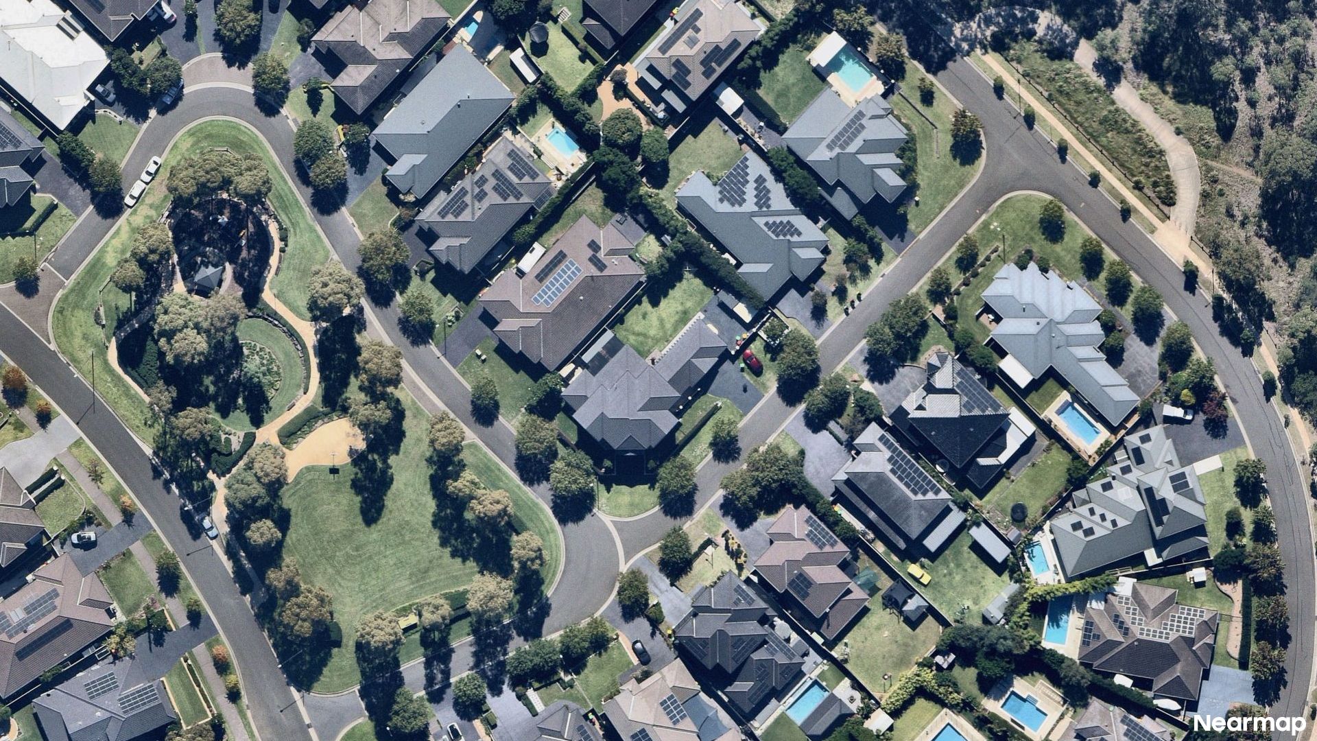 Vertical aerial view