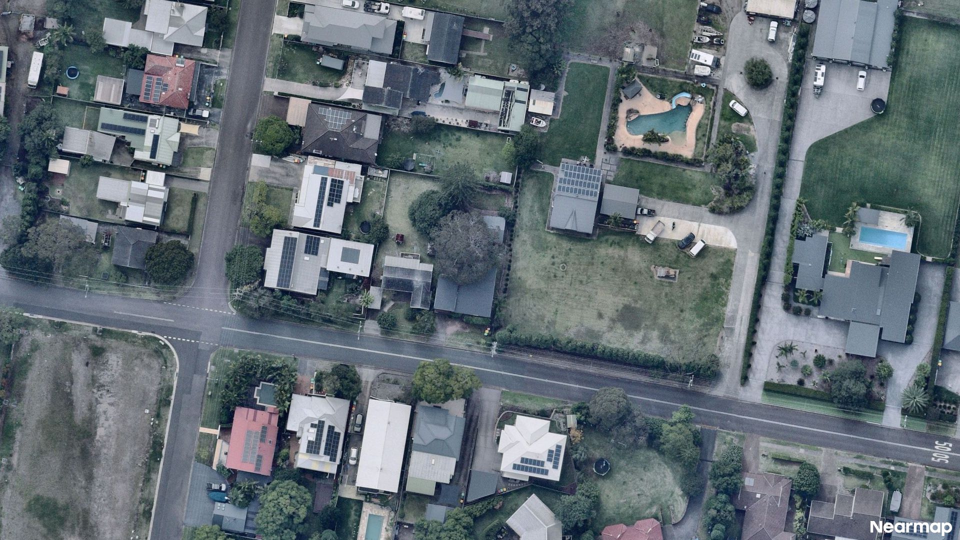 Vertical aerial view
