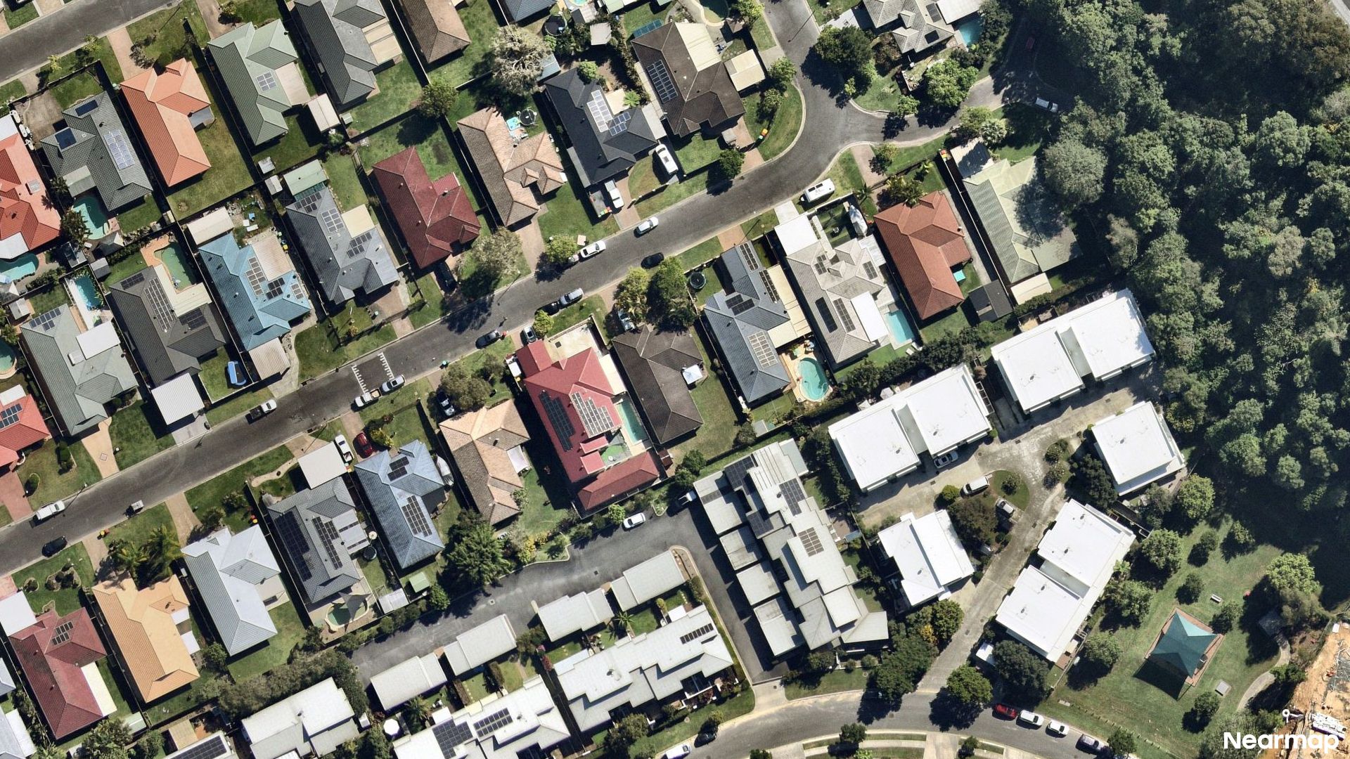 Vertical aerial view