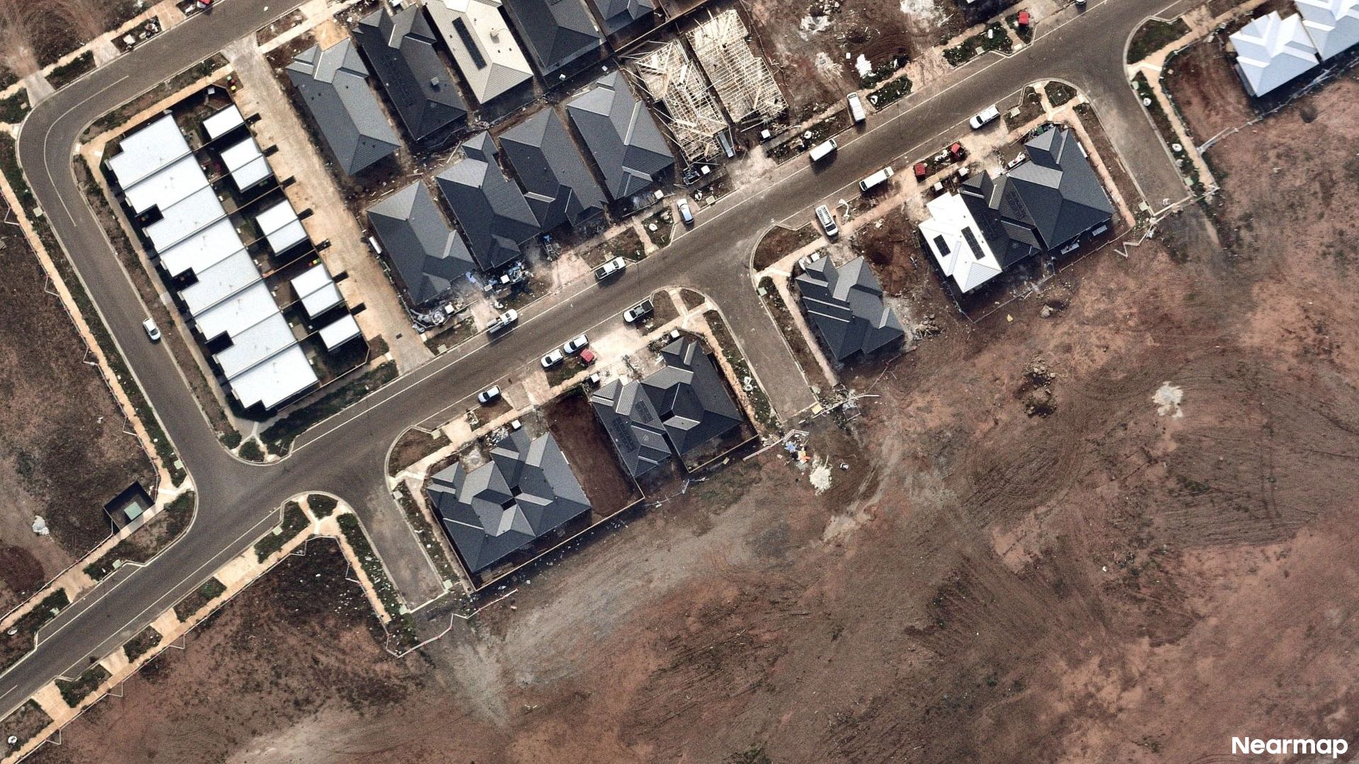 Vertical aerial view