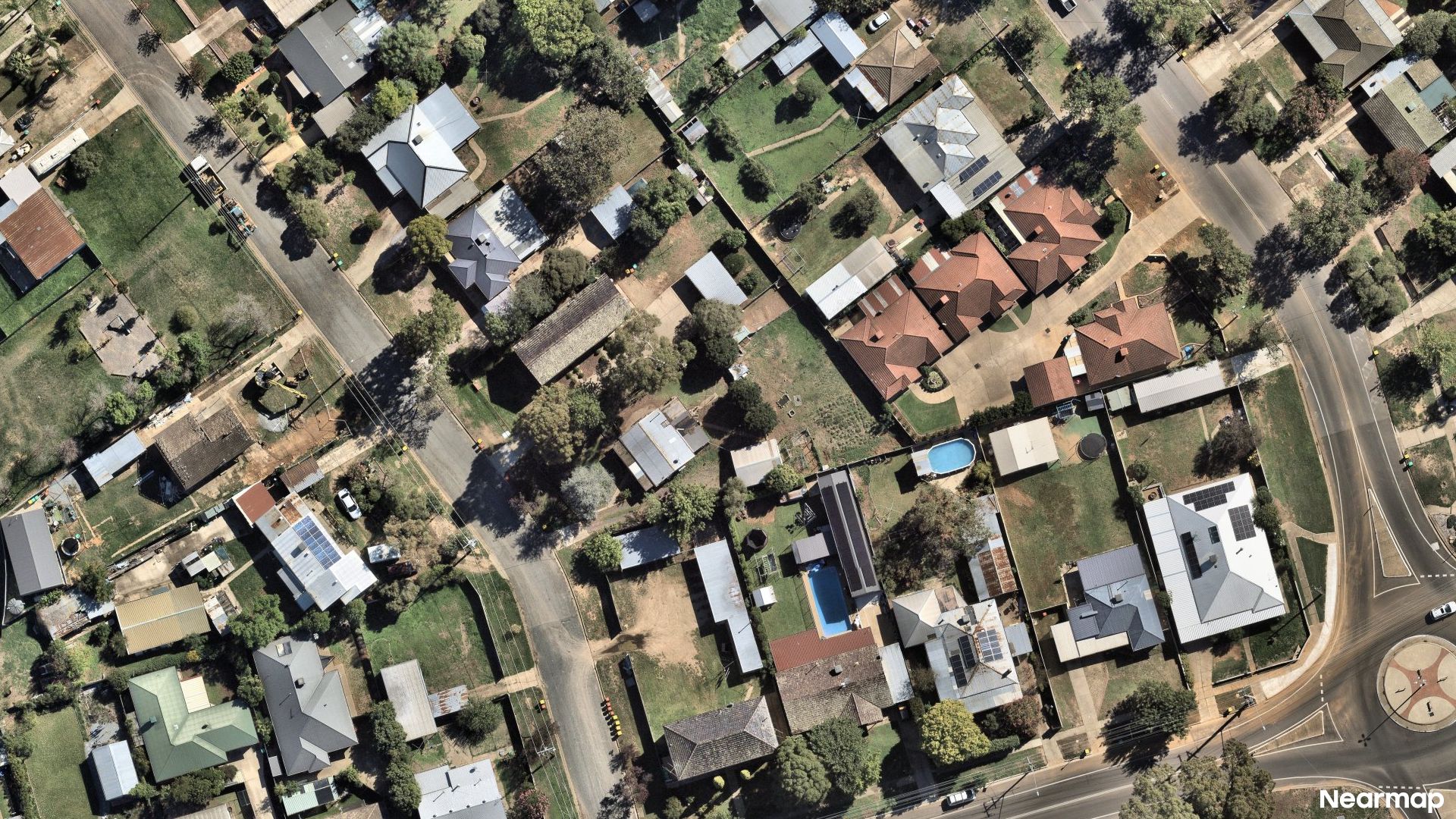Vertical aerial view
