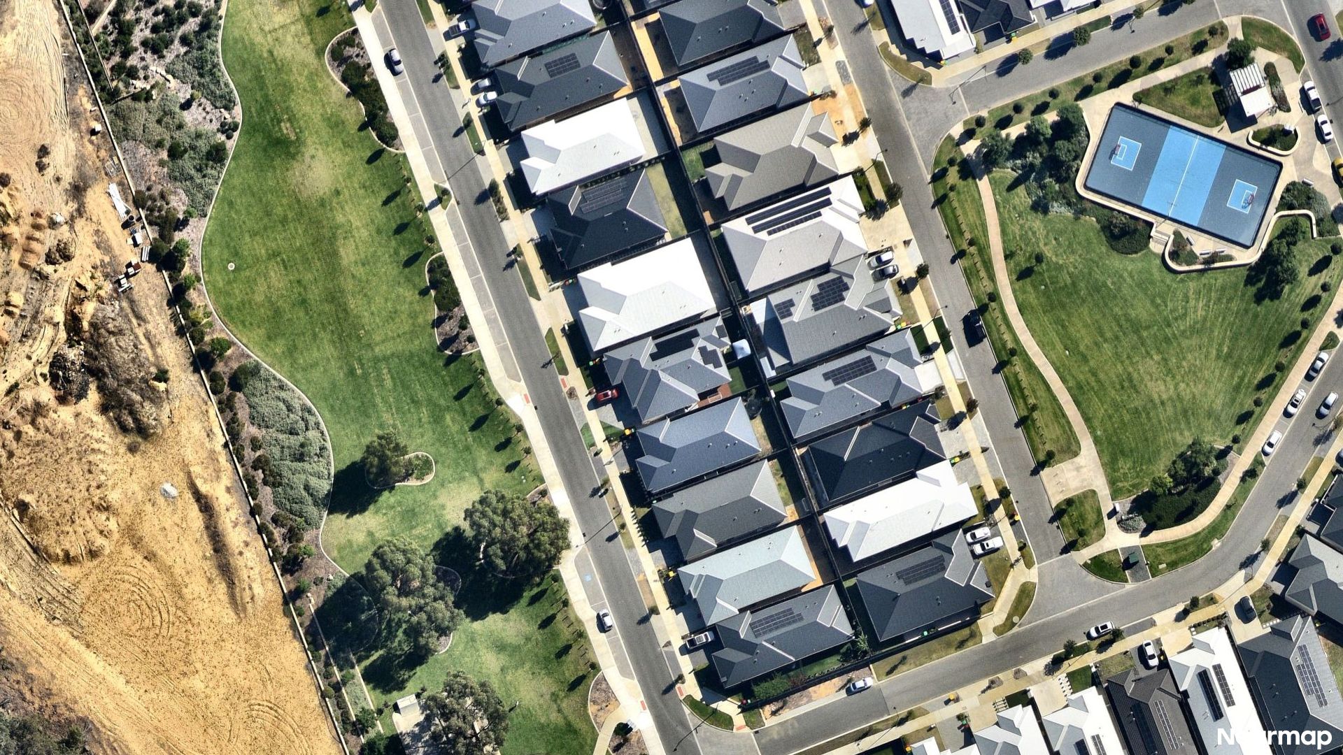 Vertical aerial view