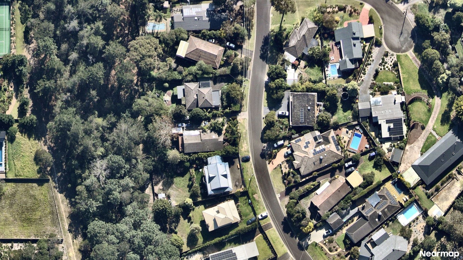 Vertical aerial view