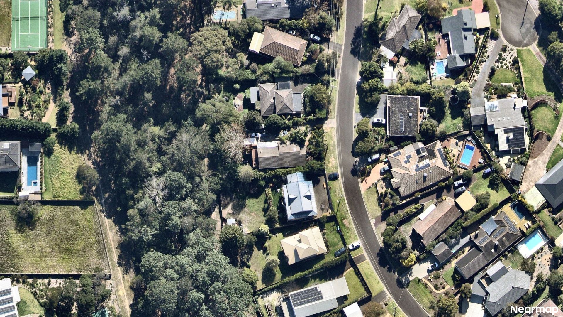 Vertical aerial view