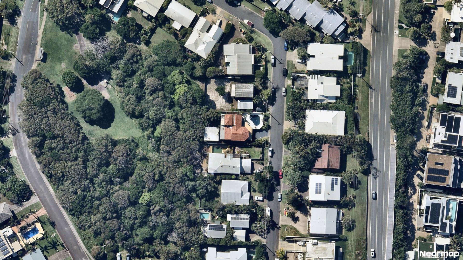 Vertical aerial view