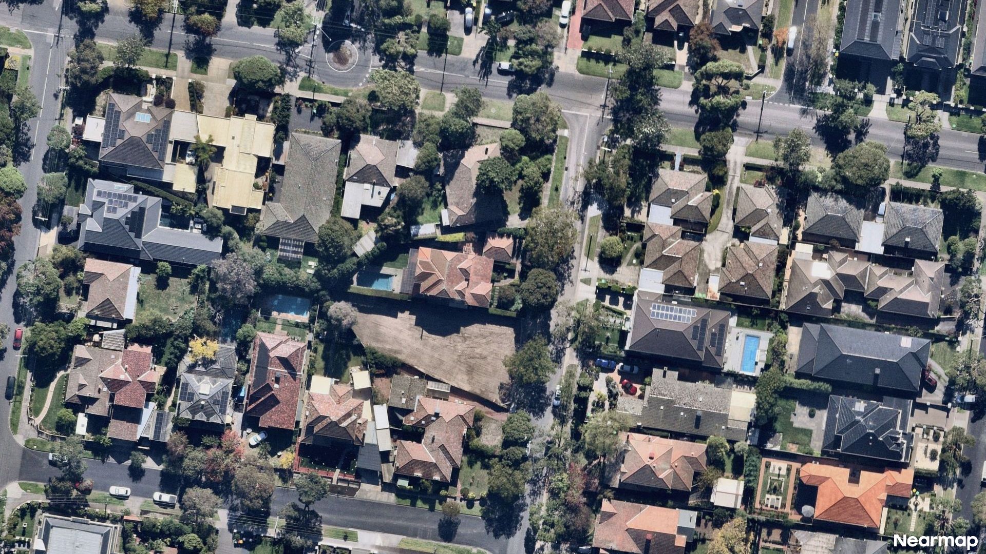 Vertical aerial view