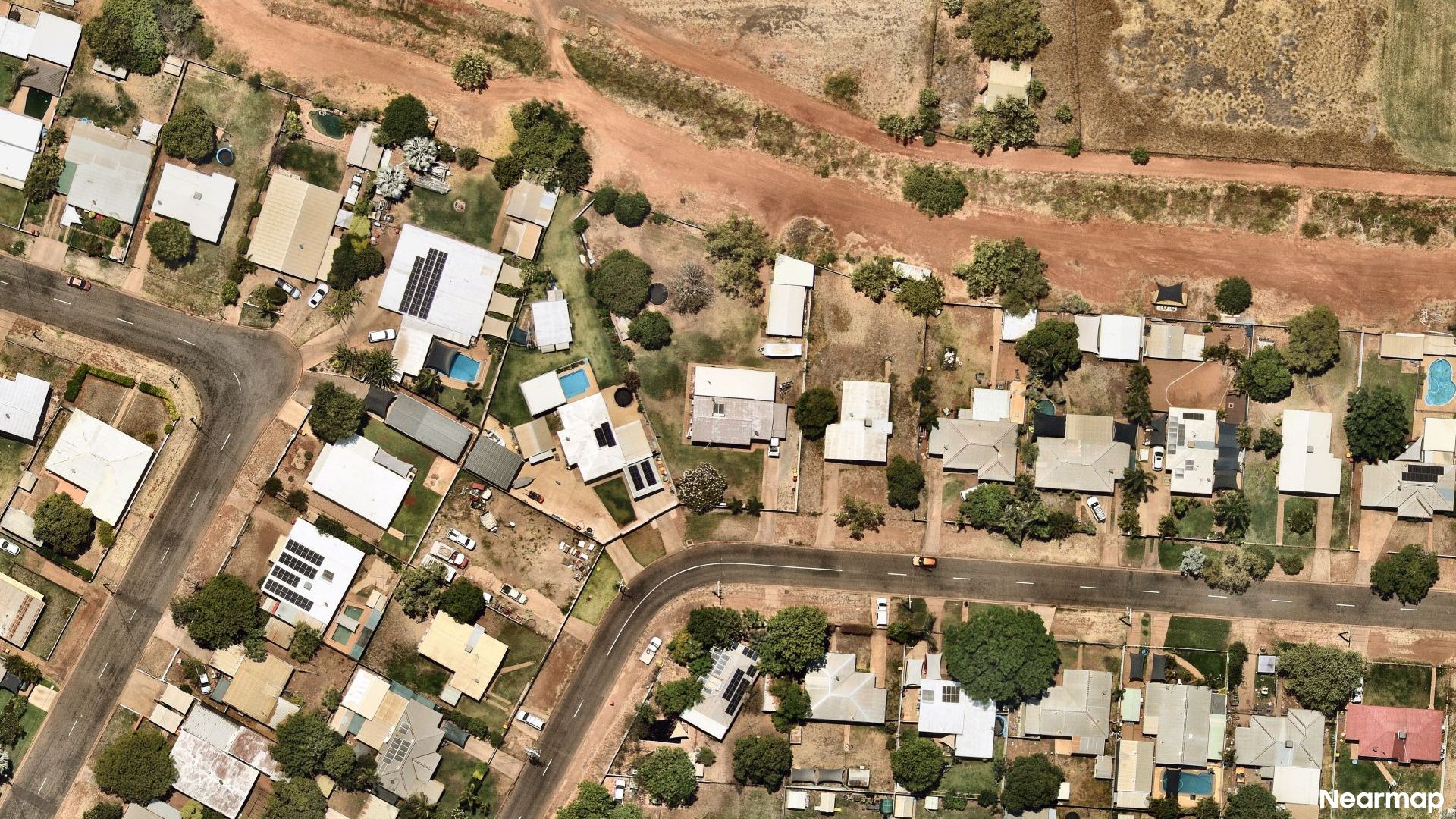 Vertical aerial view