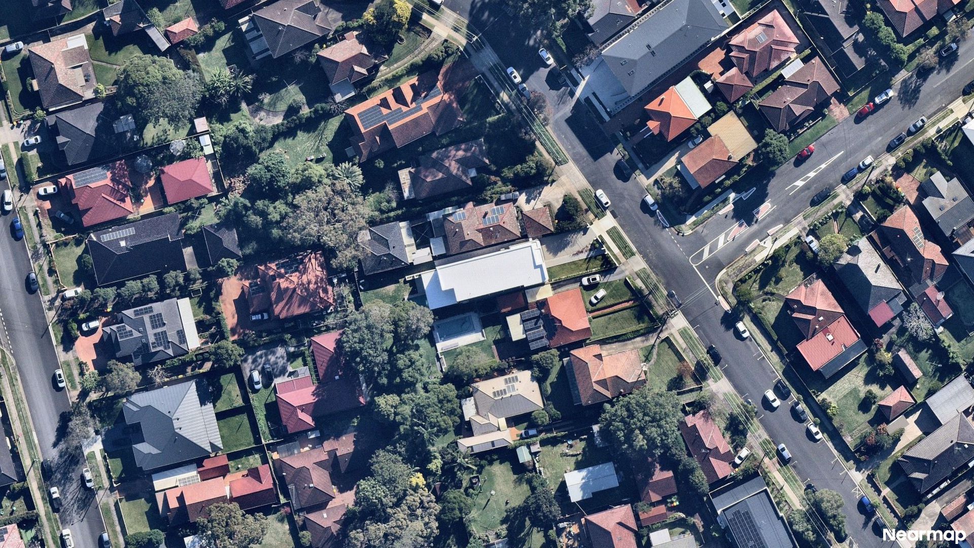 Vertical aerial view