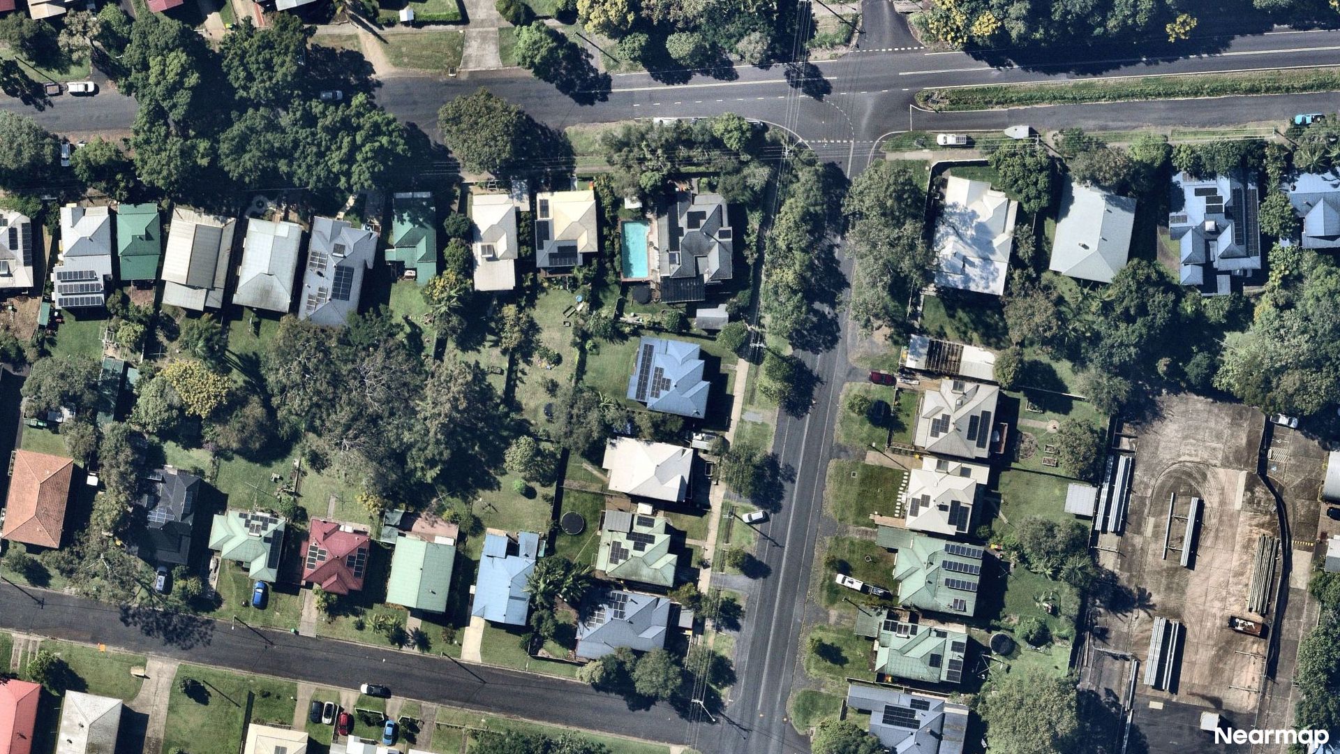 Vertical aerial view