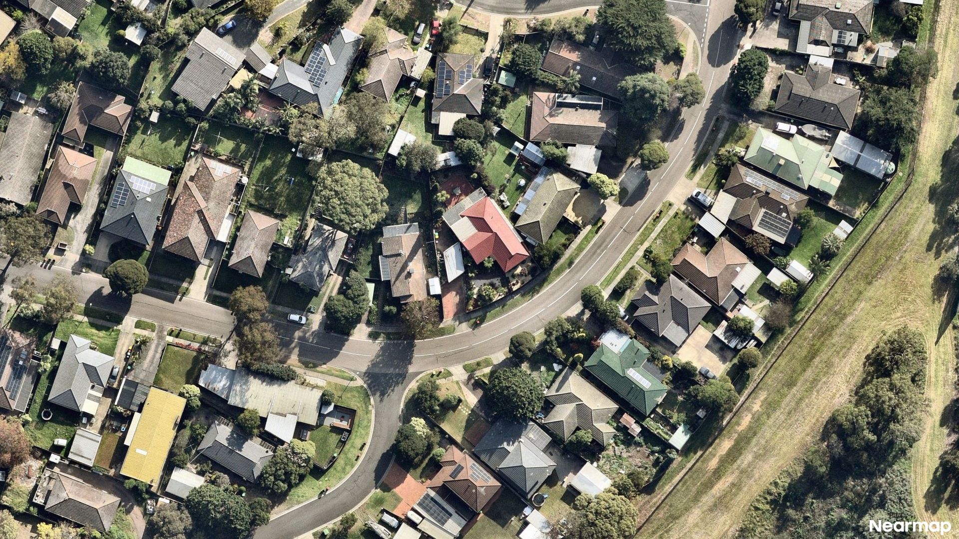 Vertical aerial view