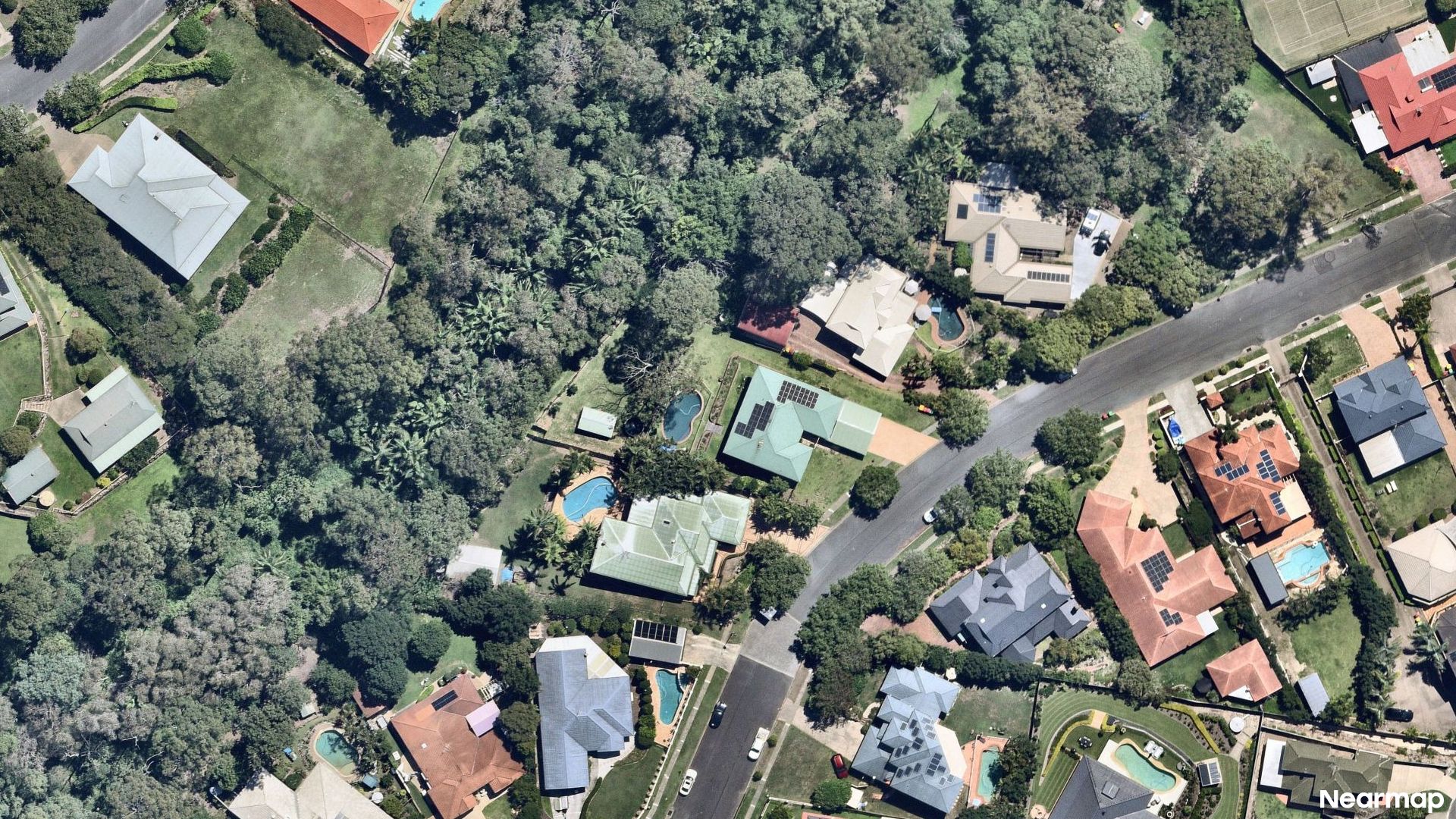 Vertical aerial view