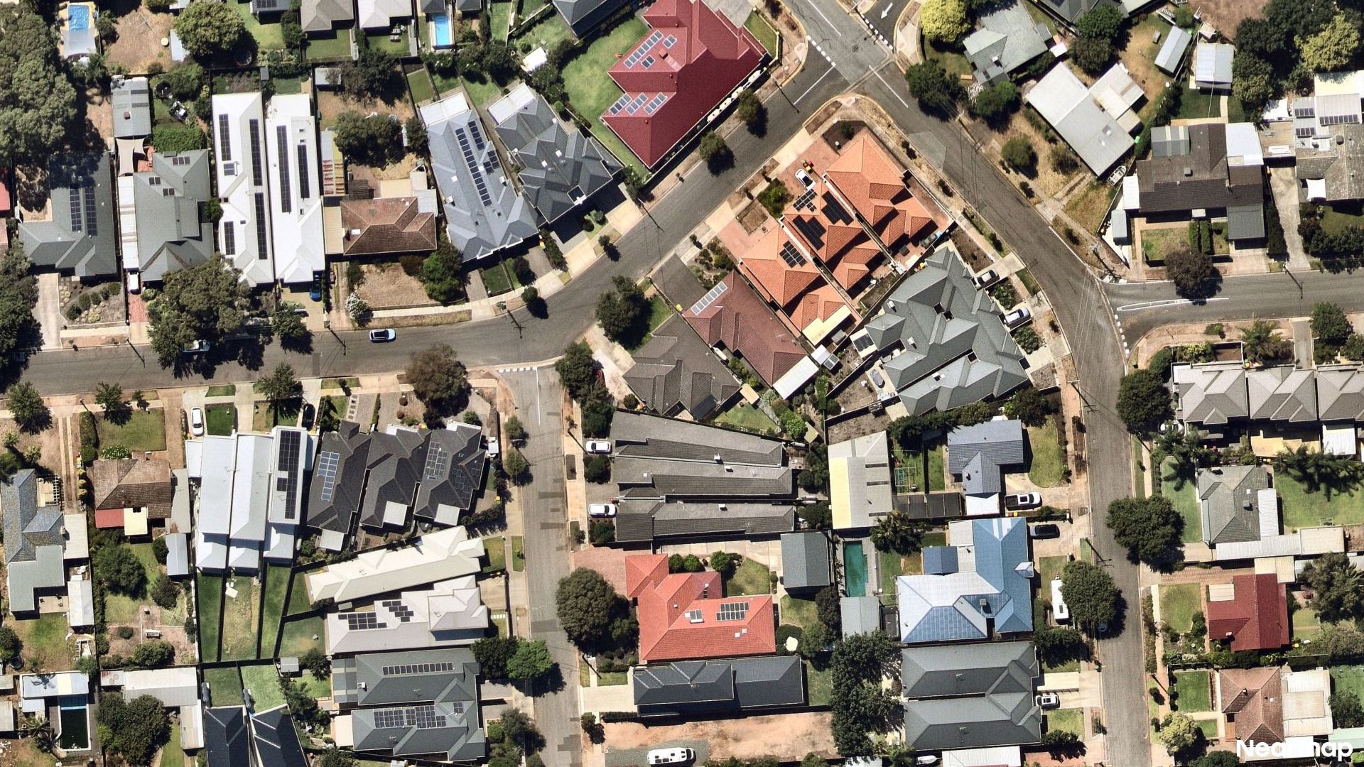 Vertical aerial view