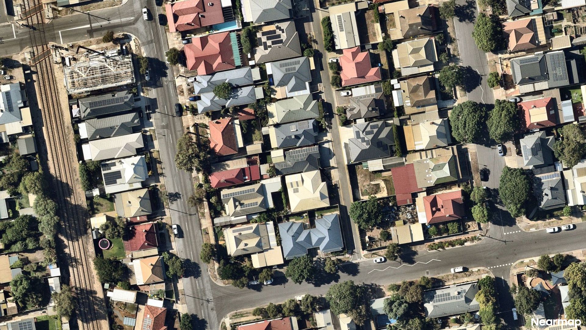 Vertical aerial view
