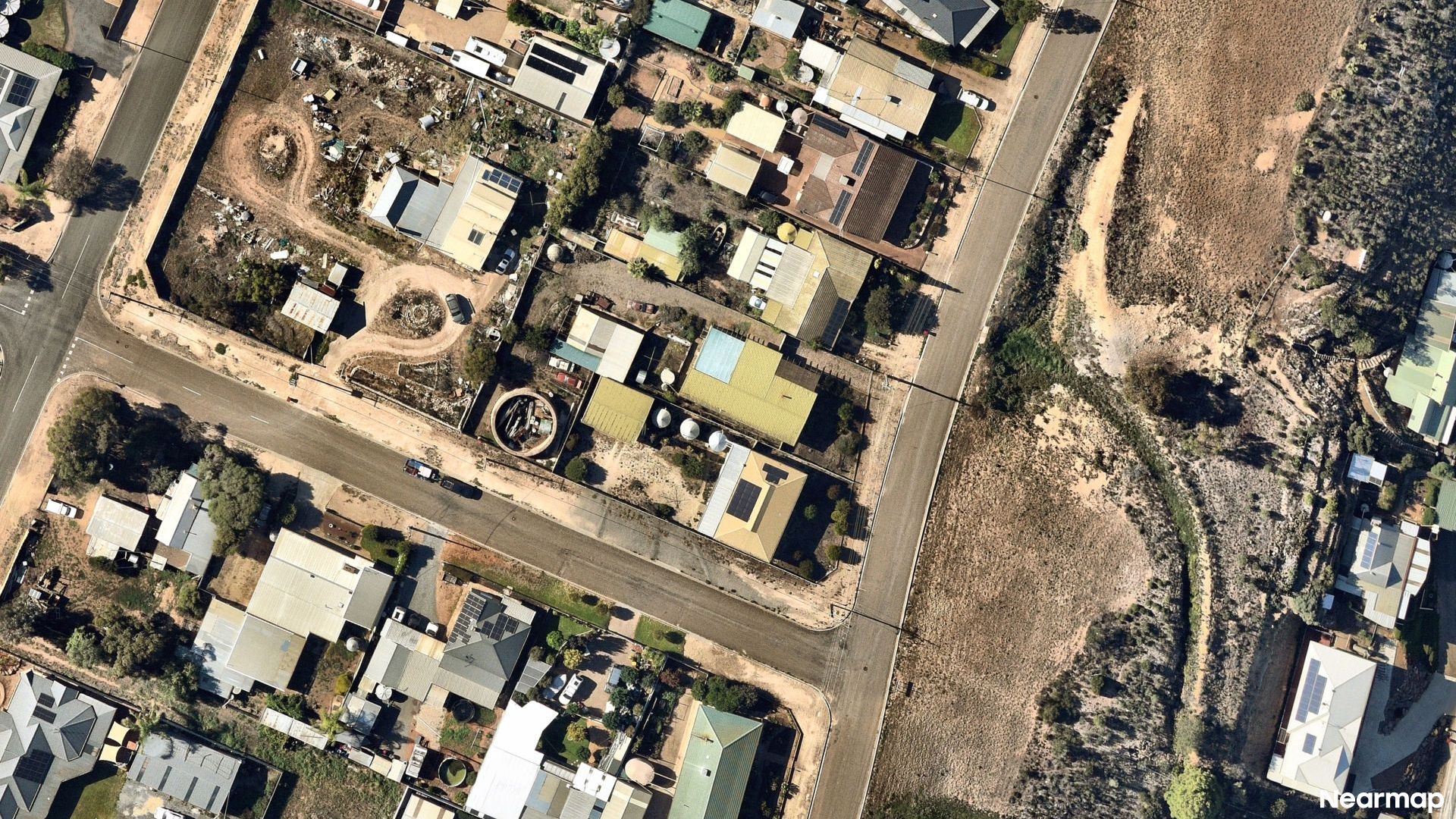 Vertical aerial view