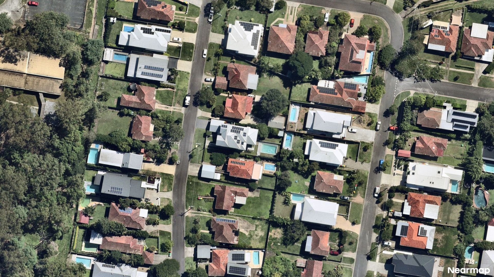 Vertical aerial view