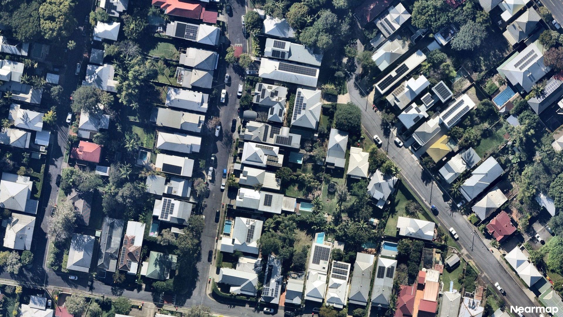 Vertical aerial view