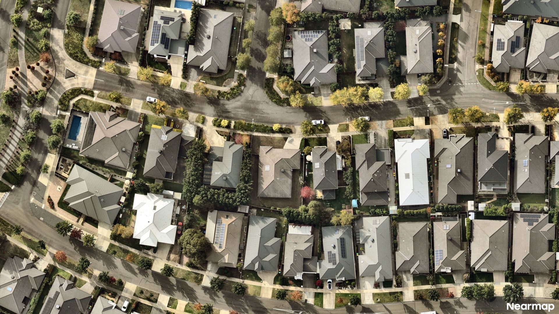 Vertical aerial view