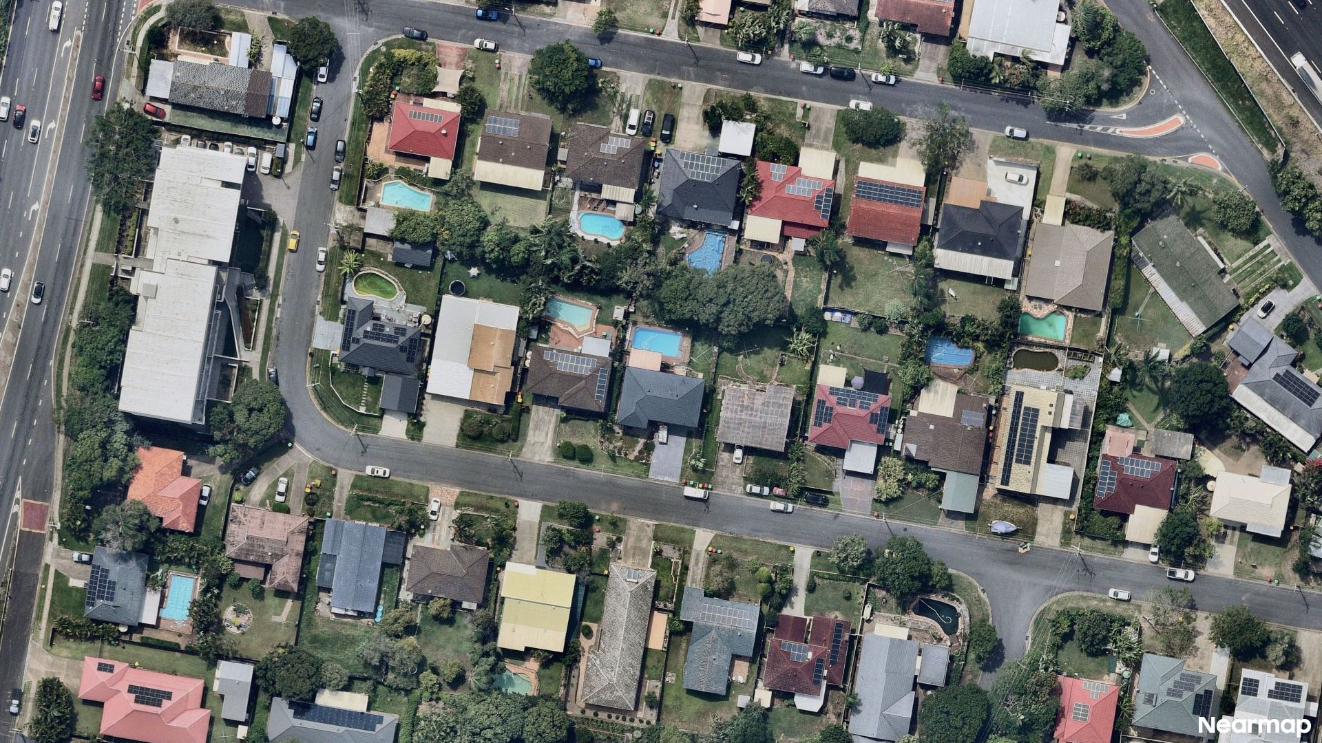 Vertical aerial view