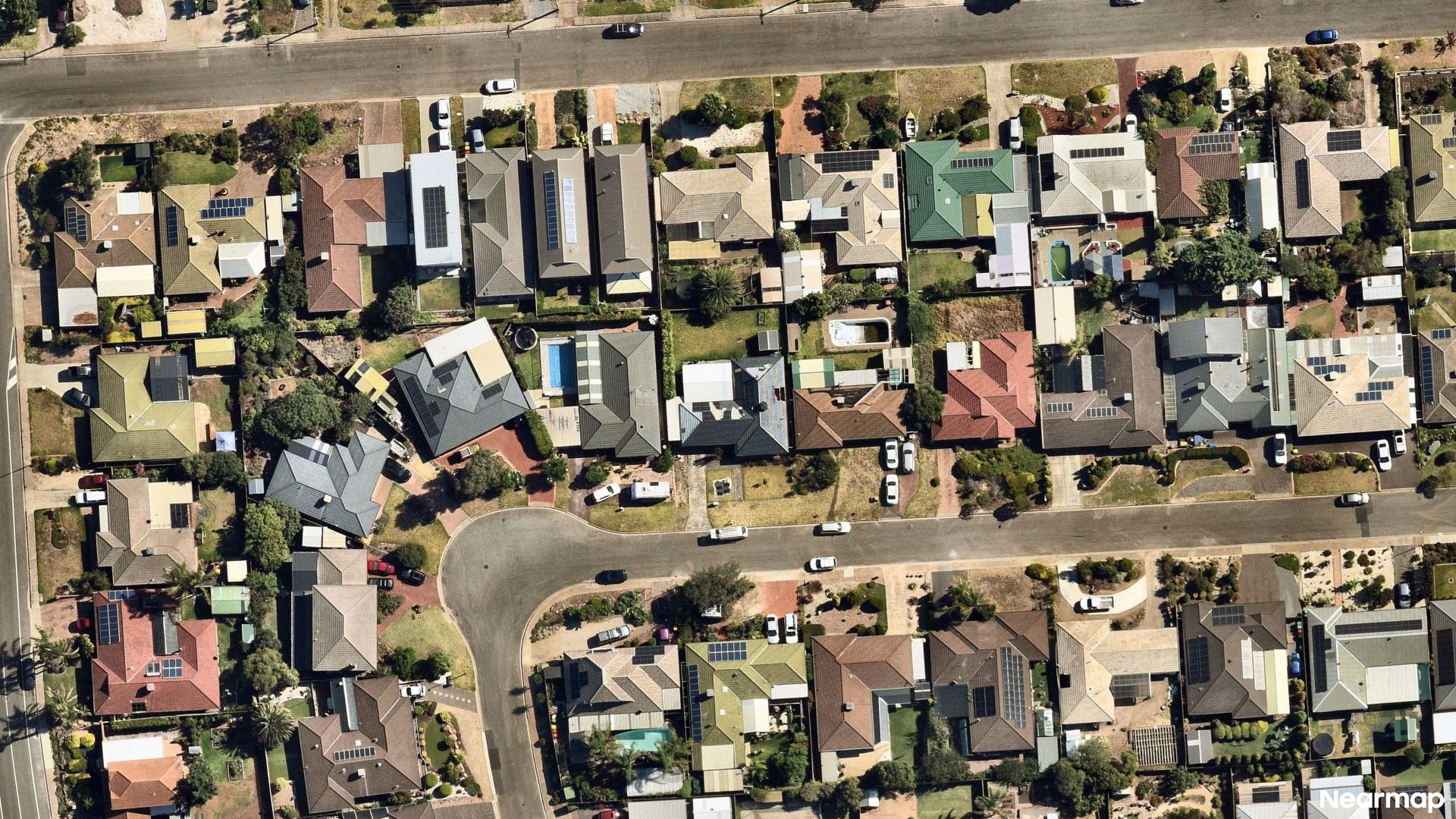 Vertical aerial view