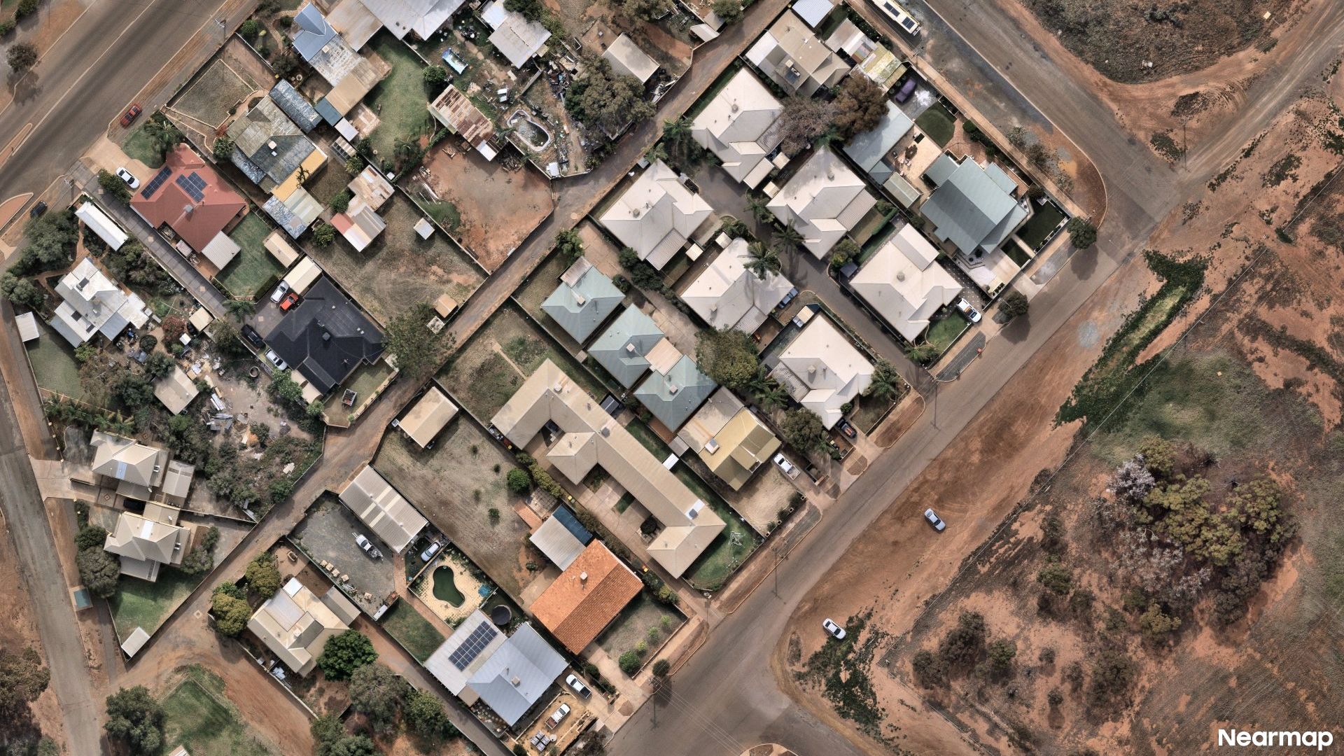 Vertical aerial view