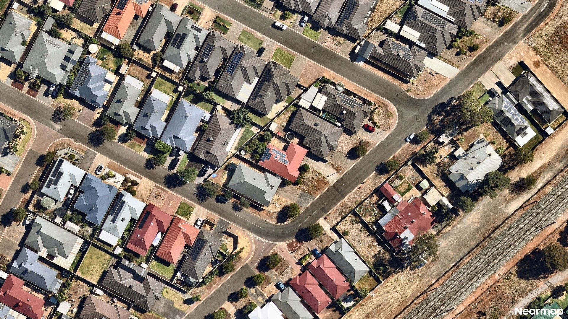 Vertical aerial view