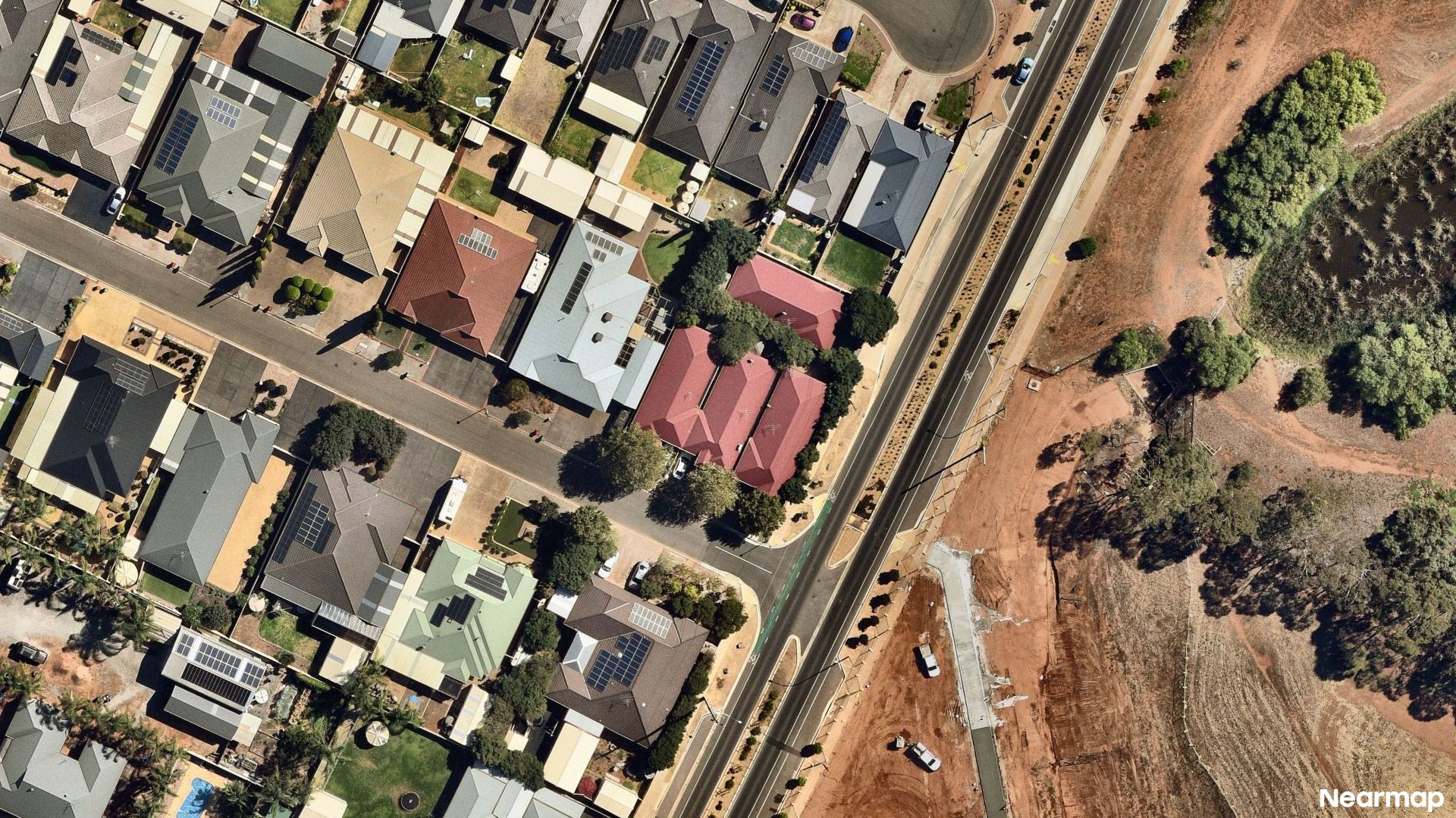Vertical aerial view