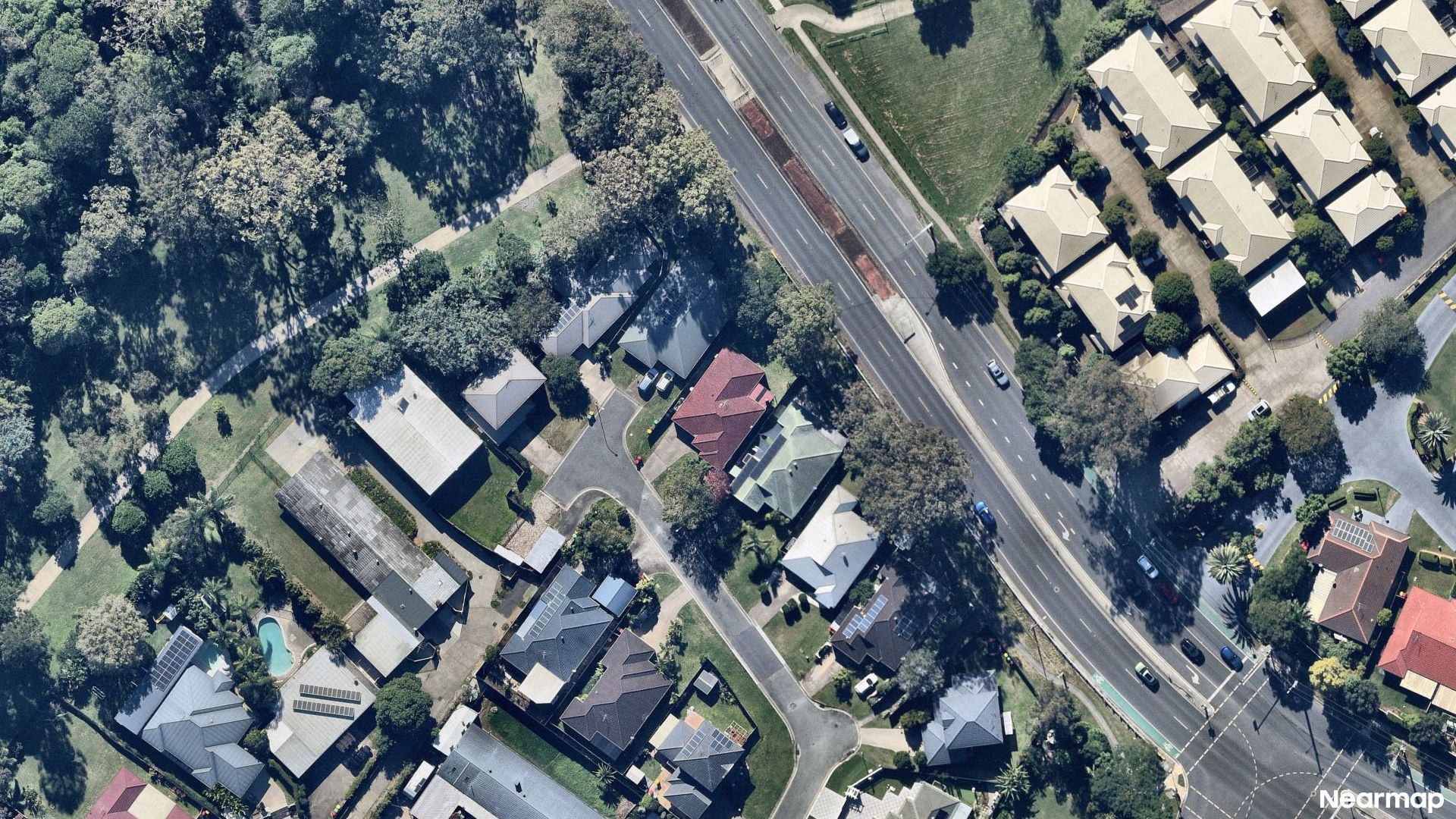 Vertical aerial view