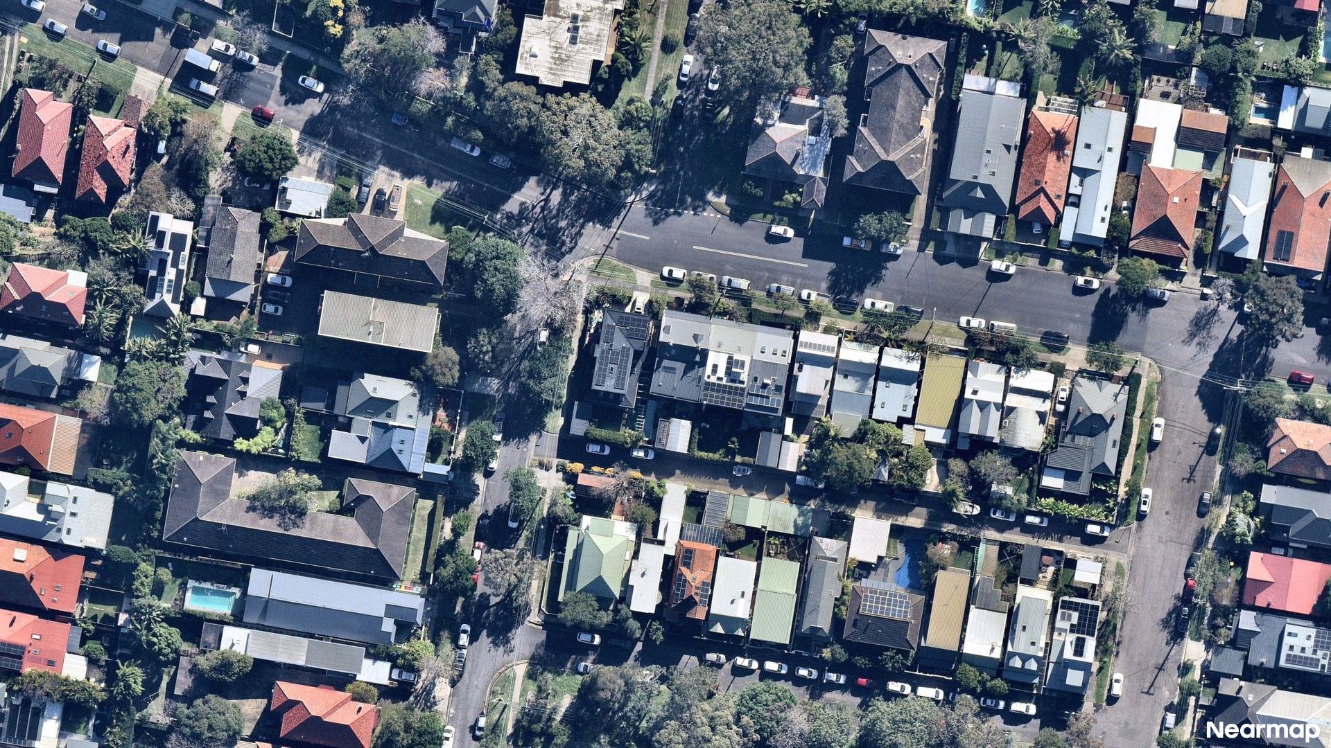 Vertical aerial view
