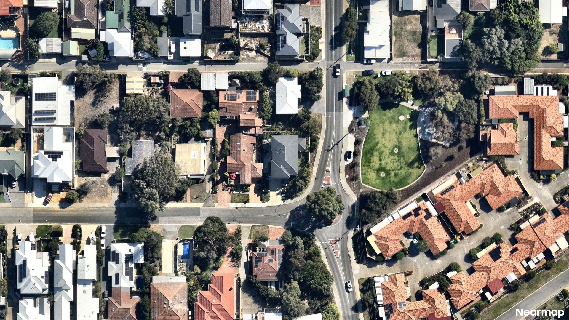 Vertical aerial view