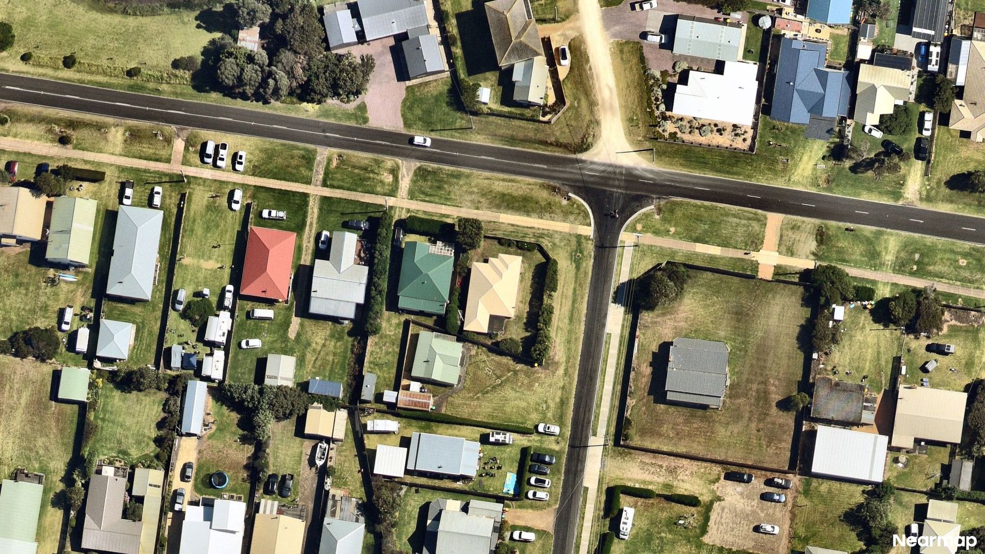 Vertical aerial view