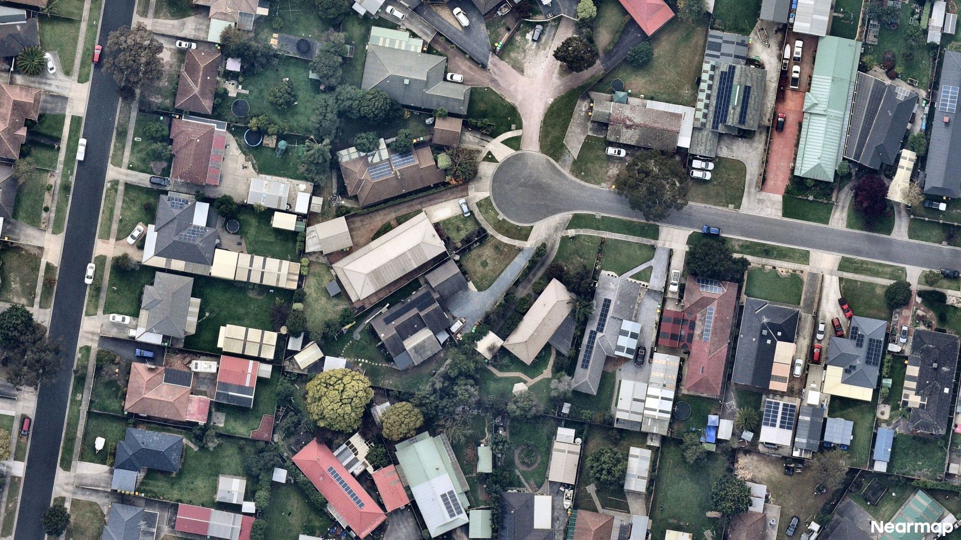 Vertical aerial view