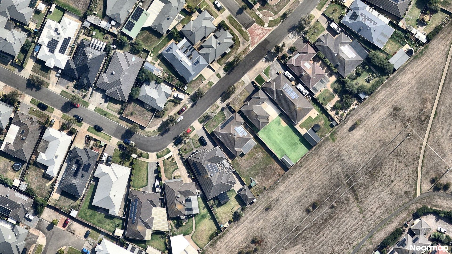 Vertical aerial view