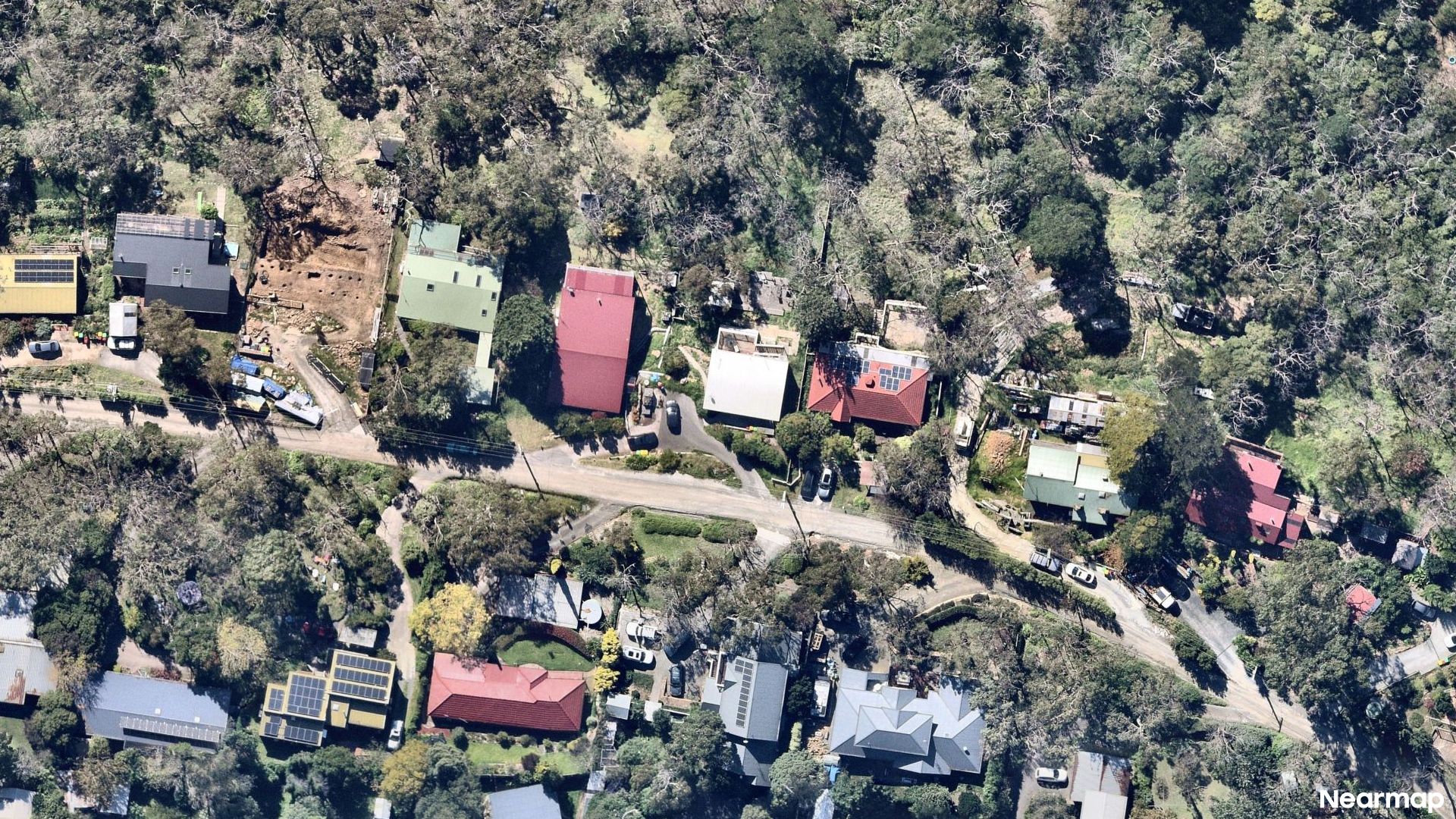 Vertical aerial view