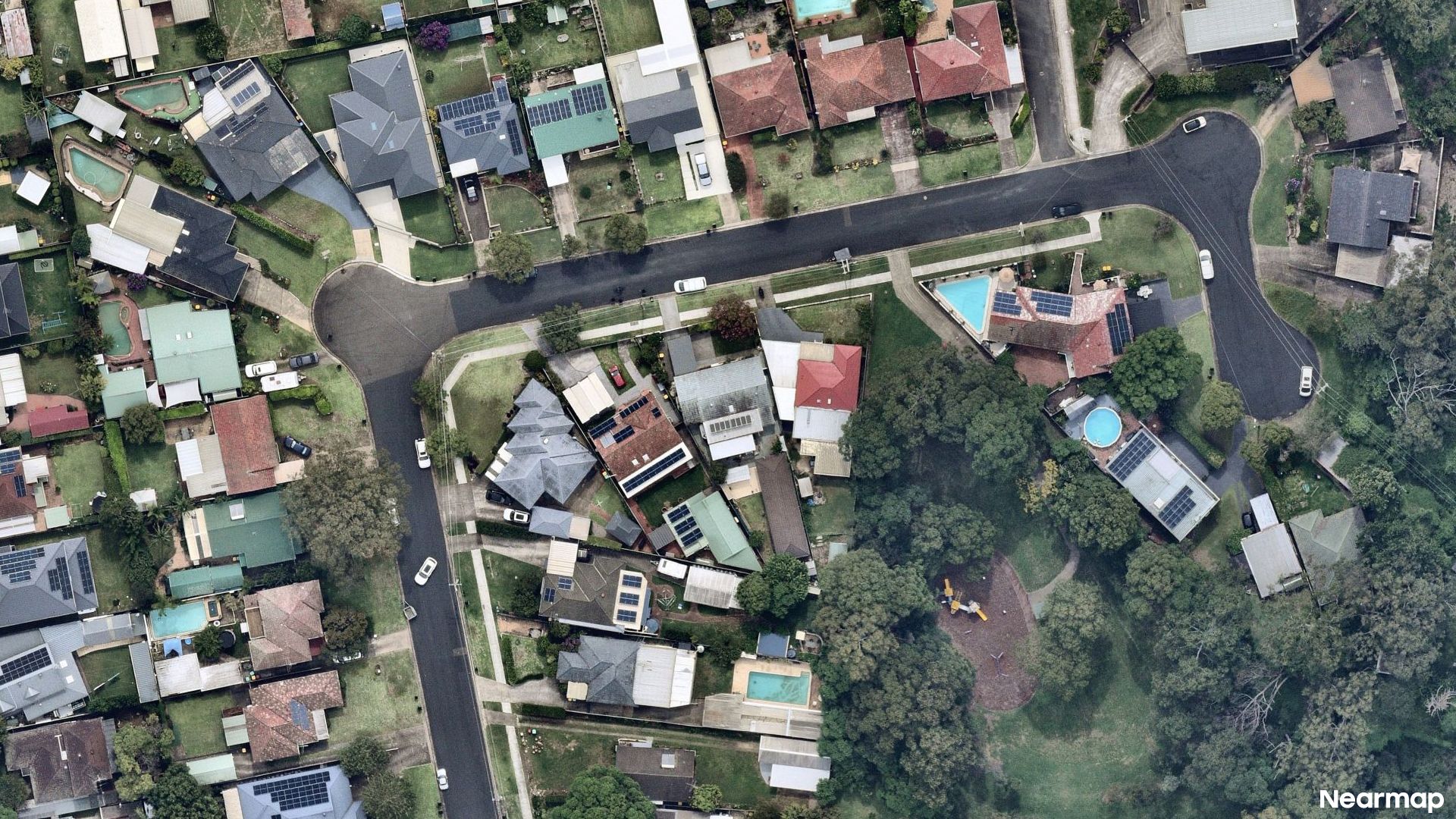 Vertical aerial view