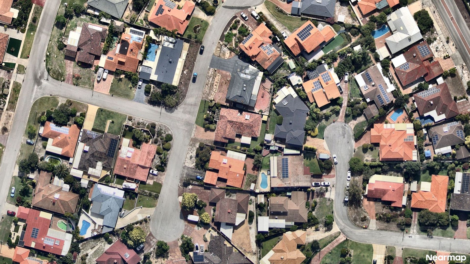 Vertical aerial view