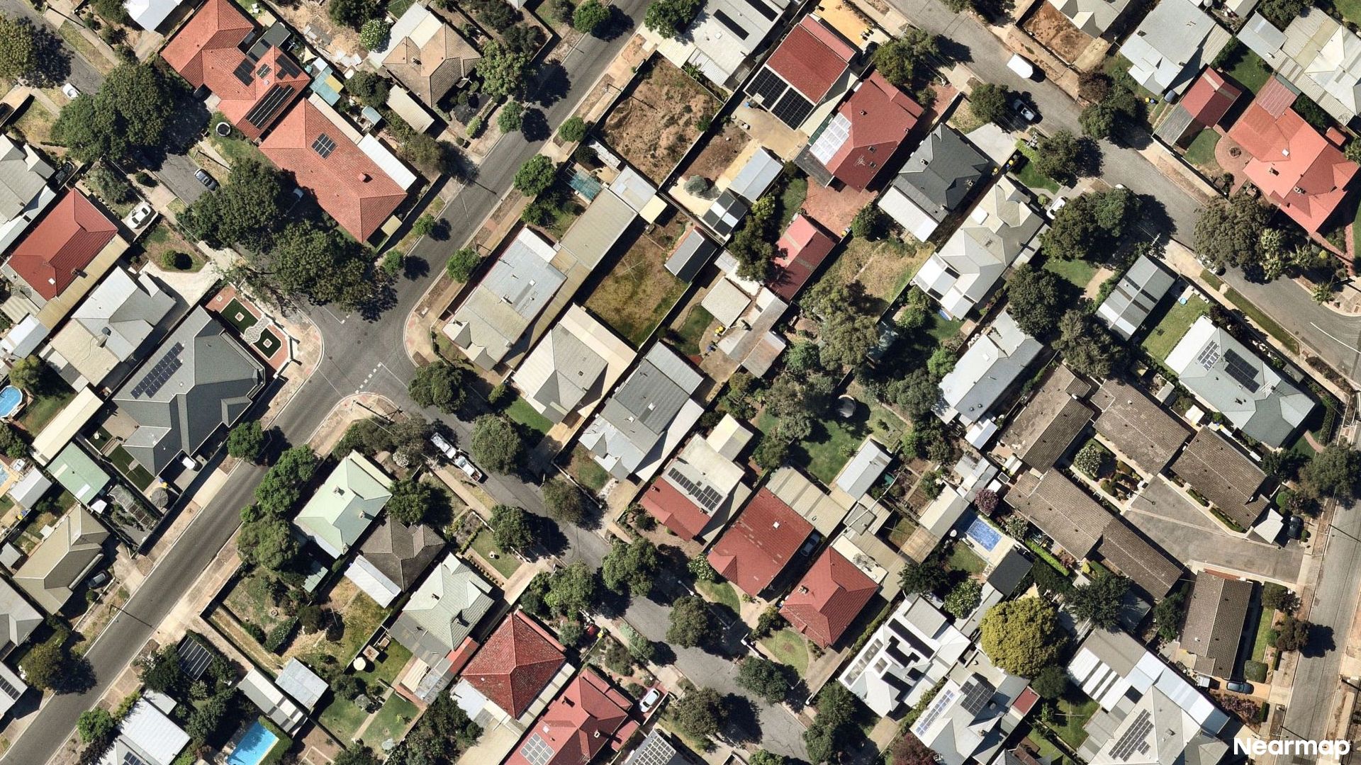 Vertical aerial view
