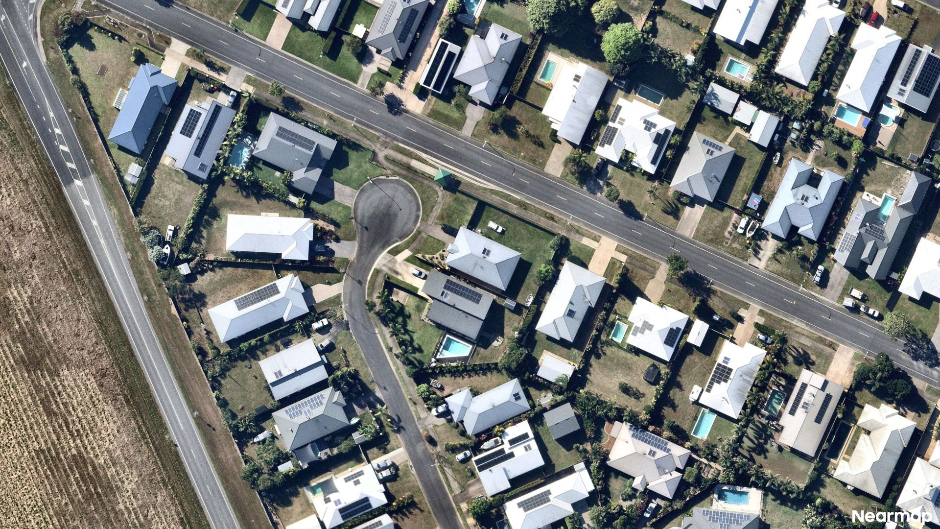 Vertical aerial view