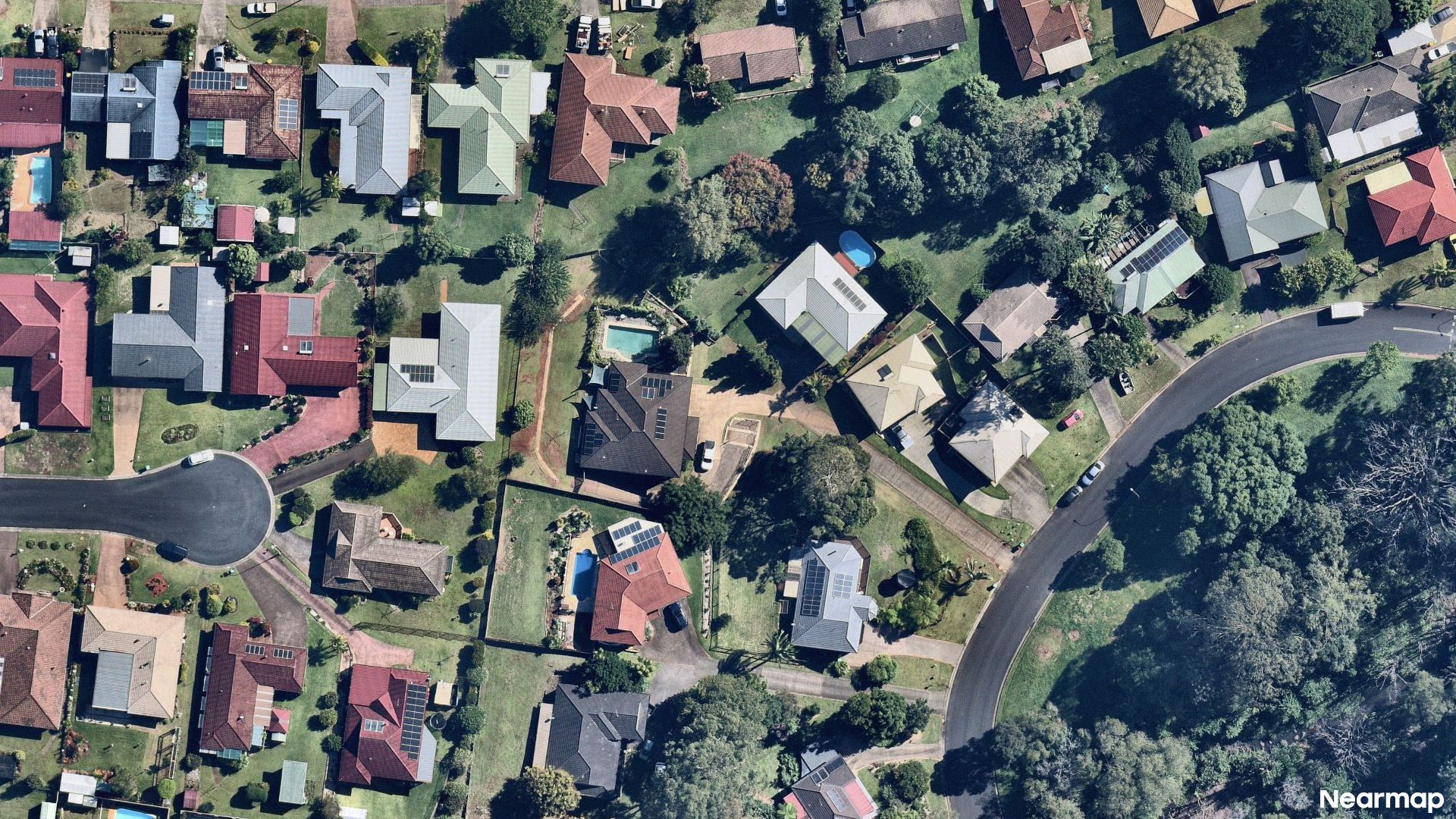 Vertical aerial view