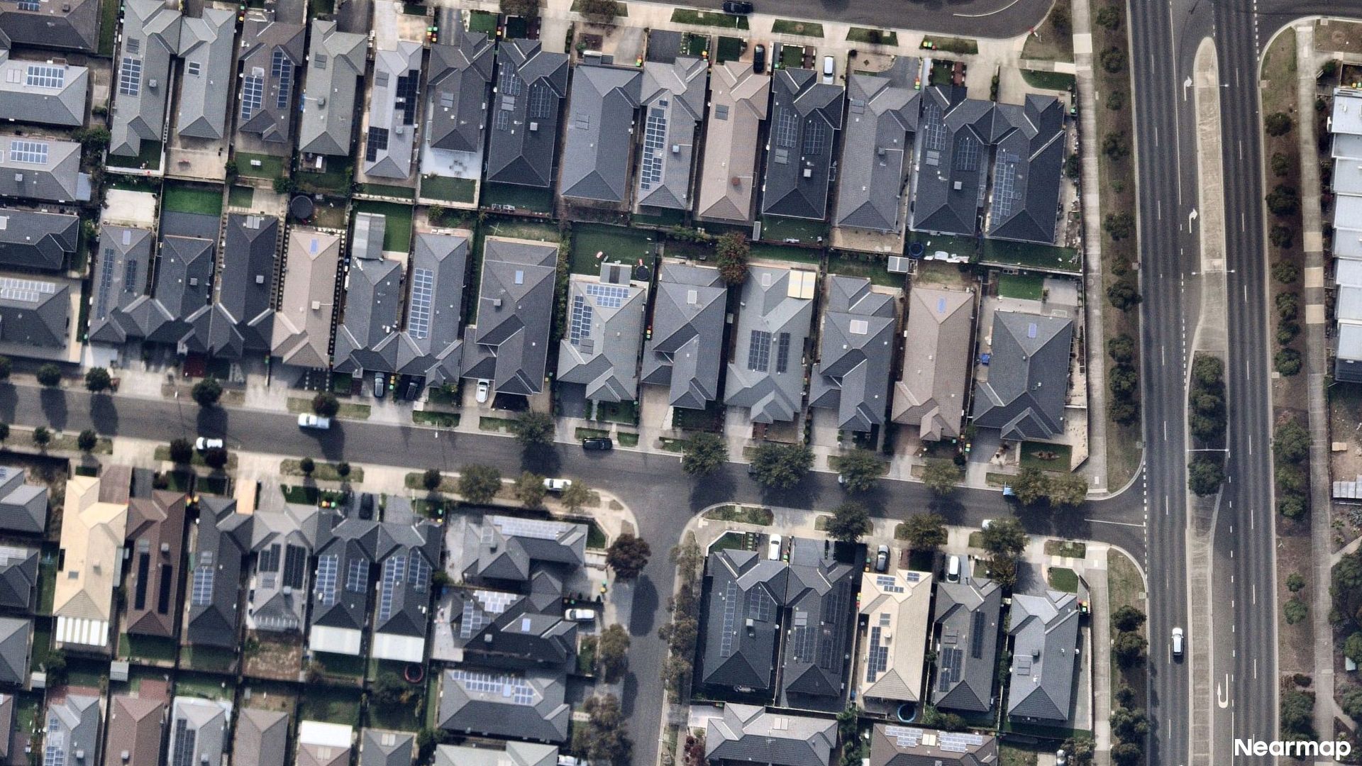Vertical aerial view