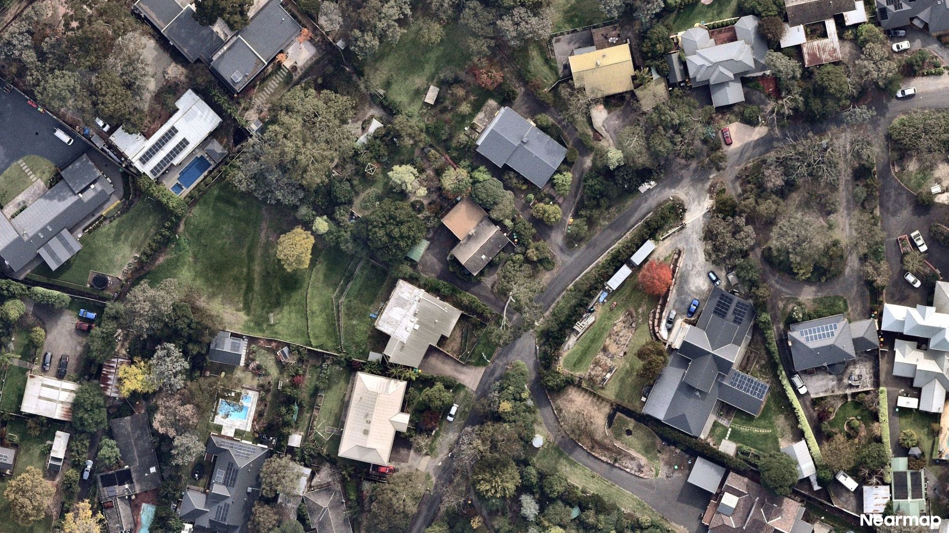 Vertical aerial view