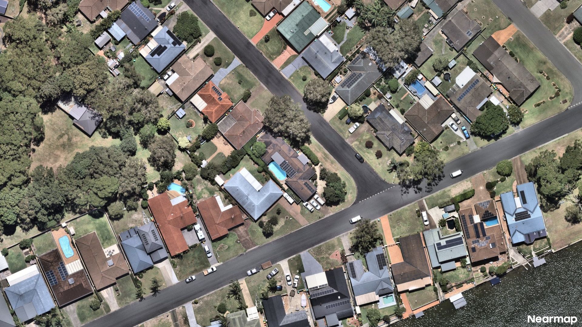 Vertical aerial view