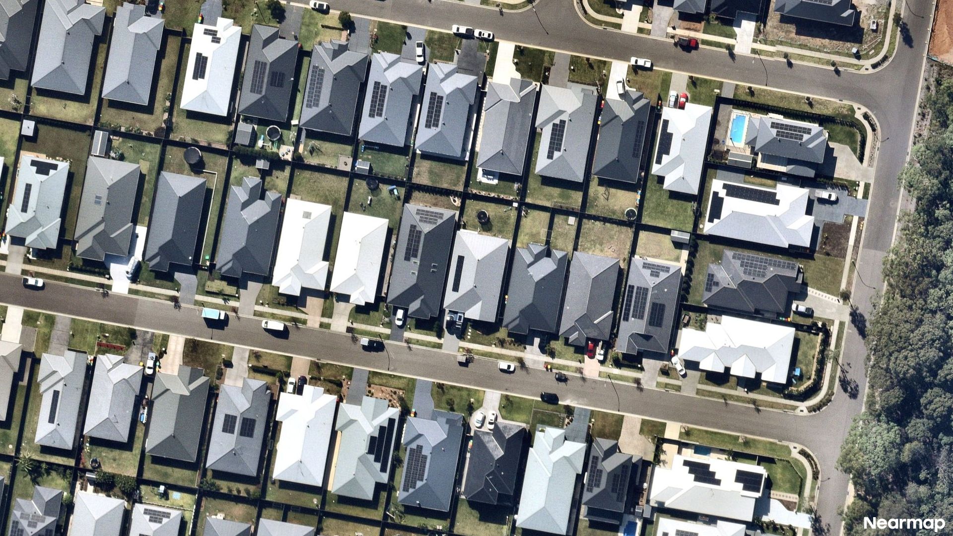 Vertical aerial view