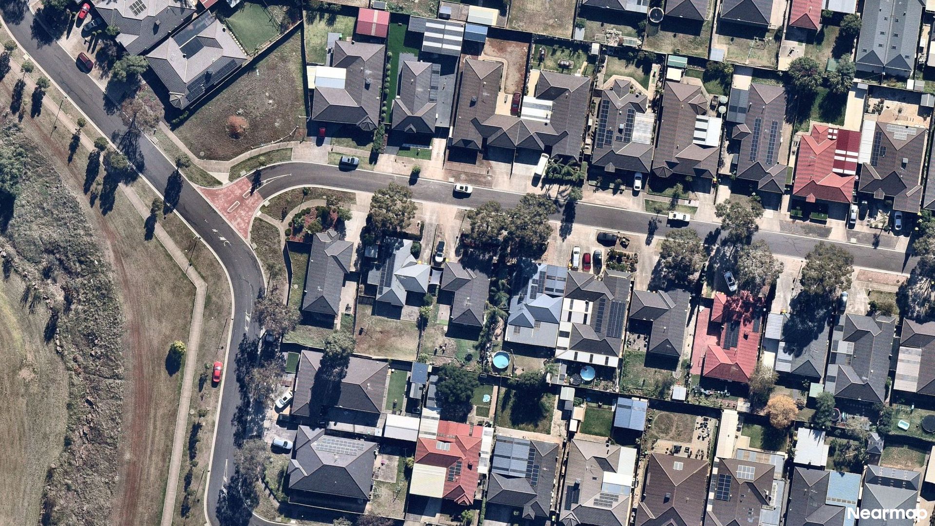 Vertical aerial view