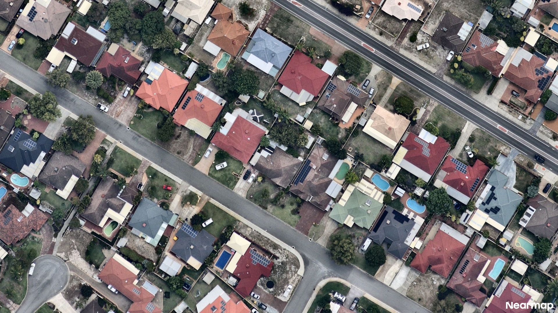 Vertical aerial view