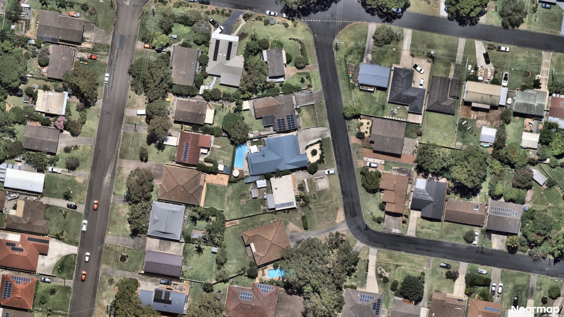 Vertical aerial view