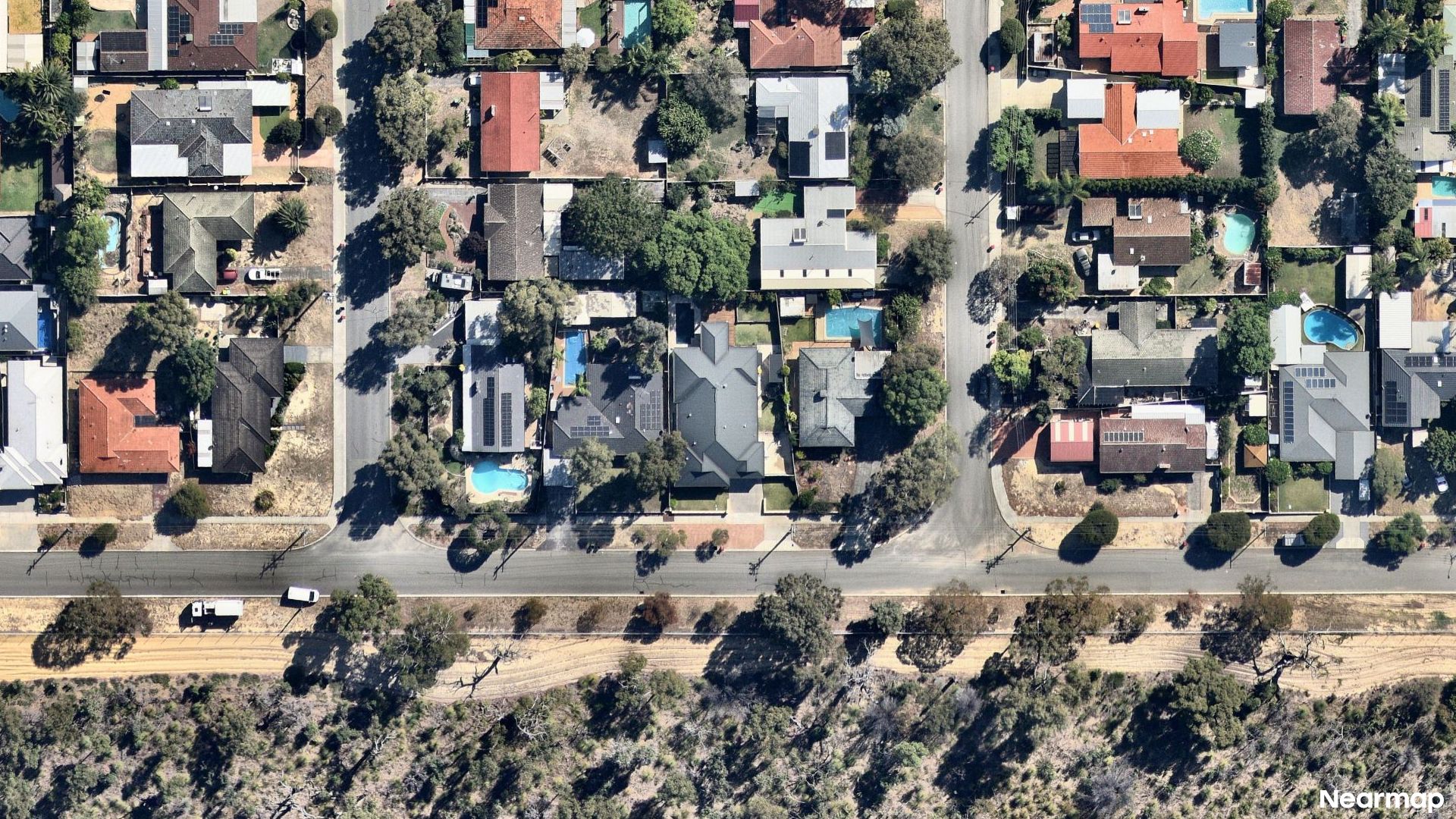 Vertical aerial view