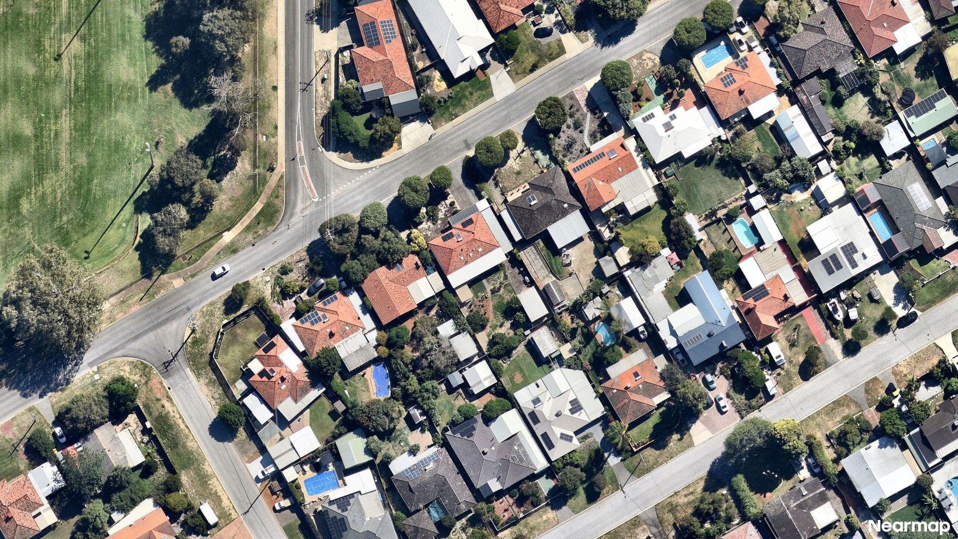 Vertical aerial view
