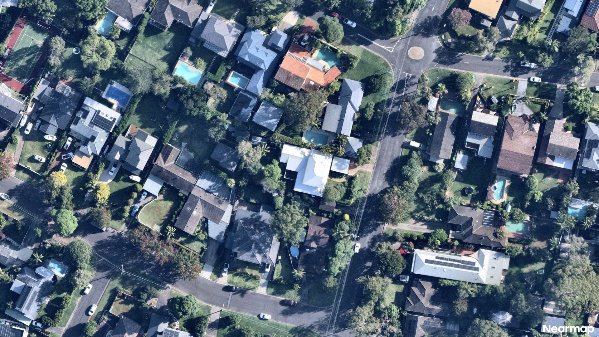 Vertical aerial view